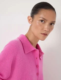 Cashmere Rich Collared Polo Jumper