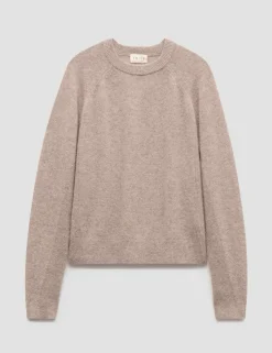 Cashmere Rich Textured Crew Neck Jumper