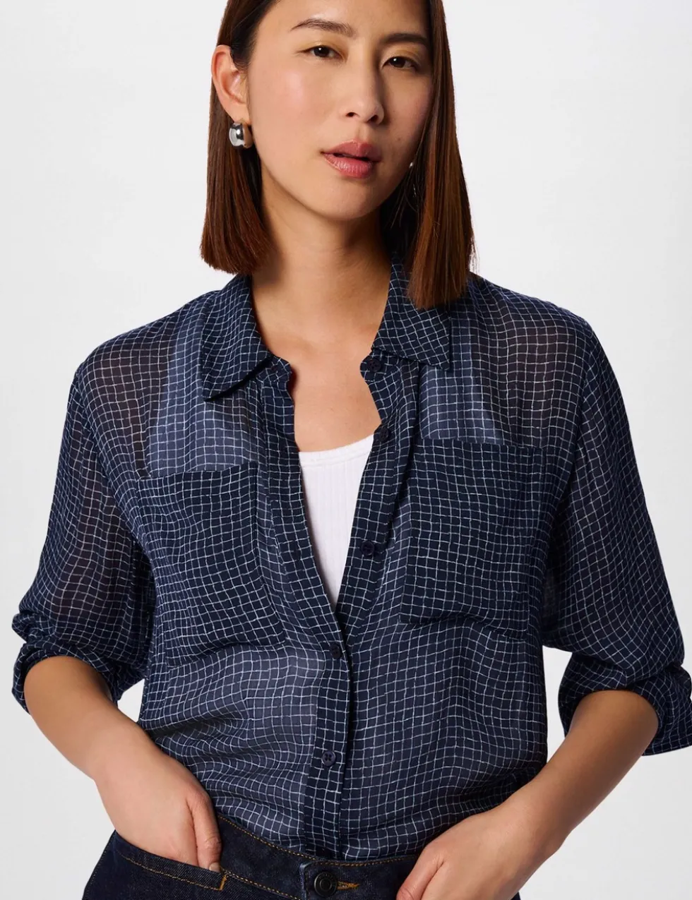 Checked Collared Shirt