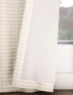 Chenille Gingham Multiway Blackout Curtains