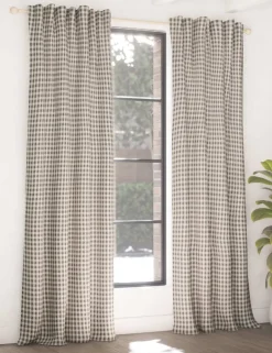 Chenille Gingham Multiway Blackout Curtains