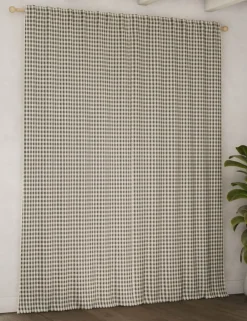 Chenille Gingham Multiway Blackout Curtains