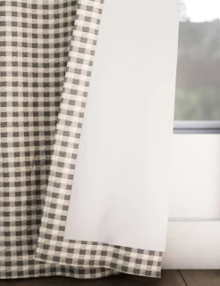 Chenille Gingham Multiway Blackout Curtains