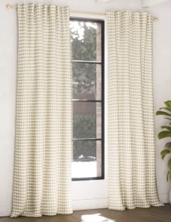 Chenille Gingham Multiway Blackout Curtains