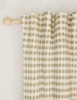 Chenille Gingham Multiway Blackout Curtains