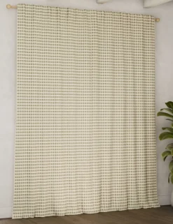 Chenille Gingham Multiway Blackout Curtains