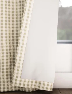 Chenille Gingham Multiway Blackout Curtains