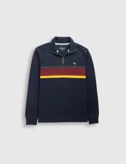 Chesterfield Pure Cotton Half Zip Sweatshirt
