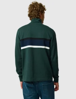 Chesterfield Pure Cotton Half Zip Sweatshirt