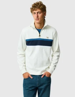 Chesterfield Pure Cotton Half Zip Sweatshirt