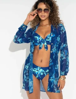 Chiffon Button Through Beach Shirt