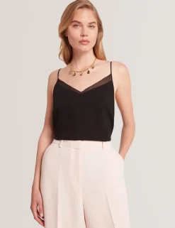 Chiffon Insert Cami Top