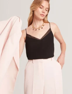 Chiffon Insert Cami Top