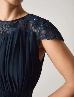 Chiffon Lace Maxi Dress