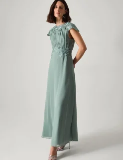 Chiffon Lace Maxi Dress
