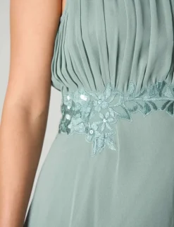 Chiffon Lace Maxi Dress
