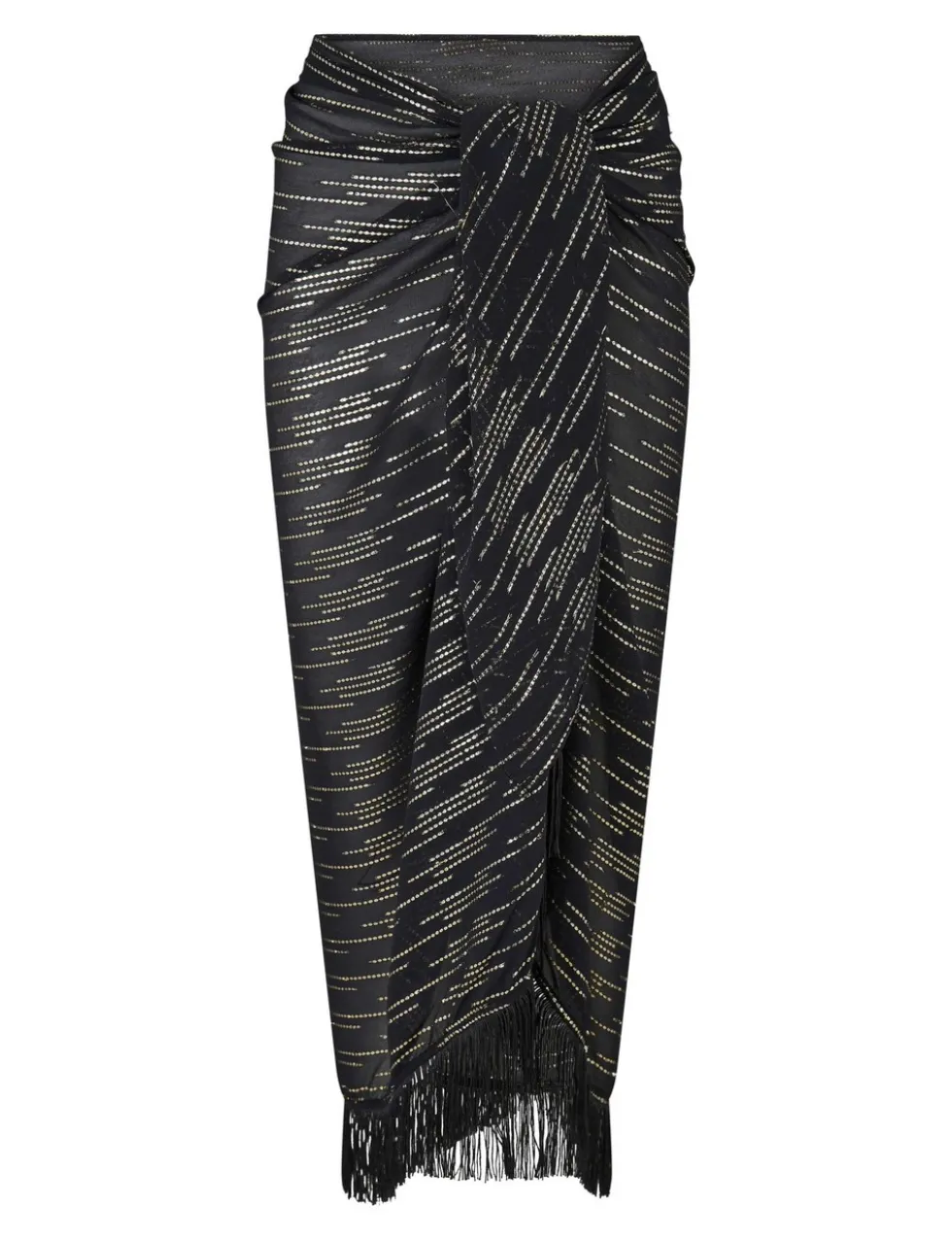 Chiffon Sparkly Striped Sarong