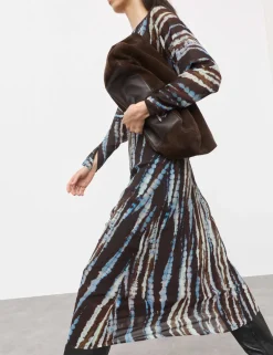 Chifon Printed Midaxi Column Dress