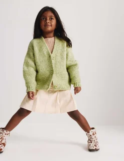 Chunky Knit V-Neck Textured Cardigan (2-10 Yrs)