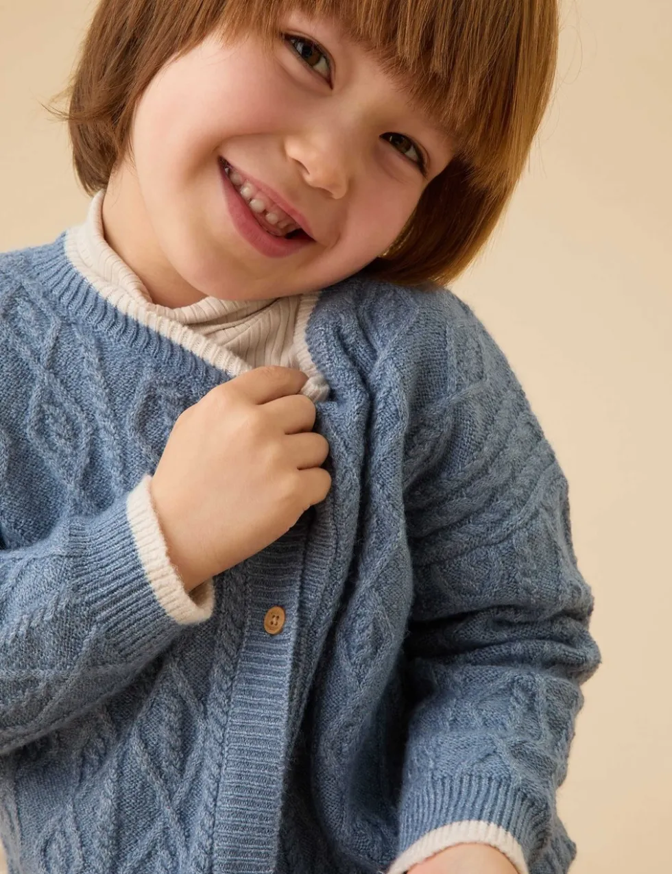 Chunky Knitted Cardigan (0-3 Yrs)
