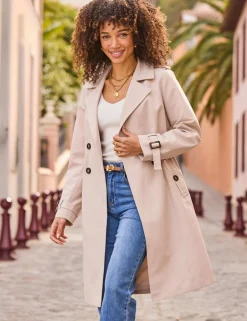 Cinched Waist Trench Coat
