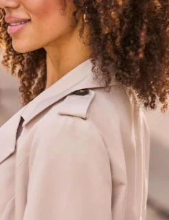 Cinched Waist Trench Coat