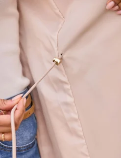 Cinched Waist Trench Coat