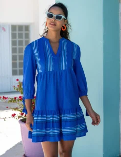 Claire Linen Blend Beach Kaftan Dress