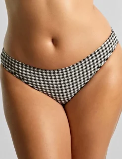 Classic Gingham High Leg Bikini Bottoms
