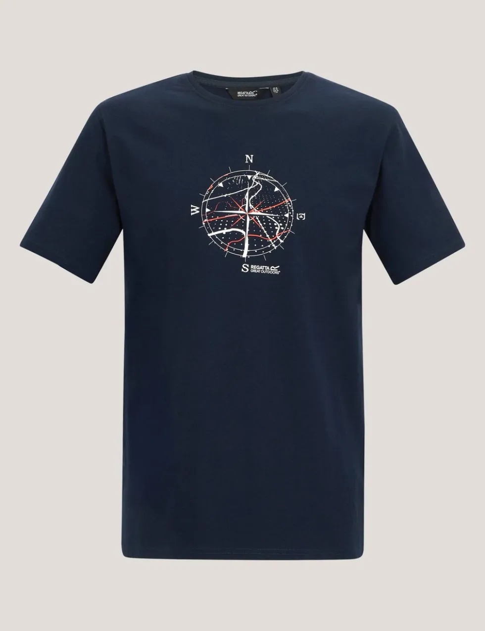 Cline IX Cotton Rich Compass Graphic T-Shirt