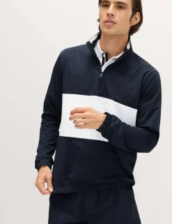 Club Sport Colour Block Half Zip Sweatshirt