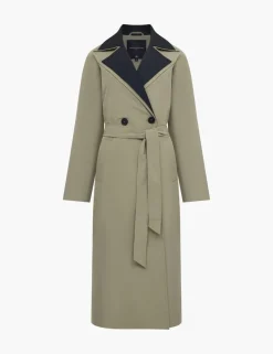 Collared Longline Trench Coat