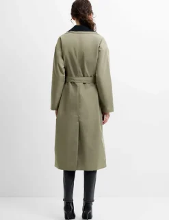 Collared Longline Trench Coat