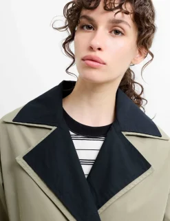 Collared Longline Trench Coat