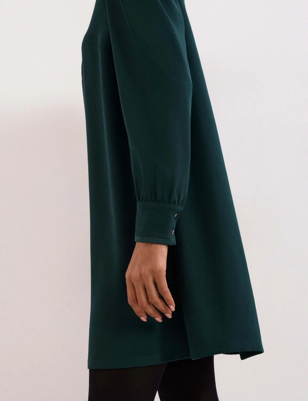 Collared Mini Swing Dress