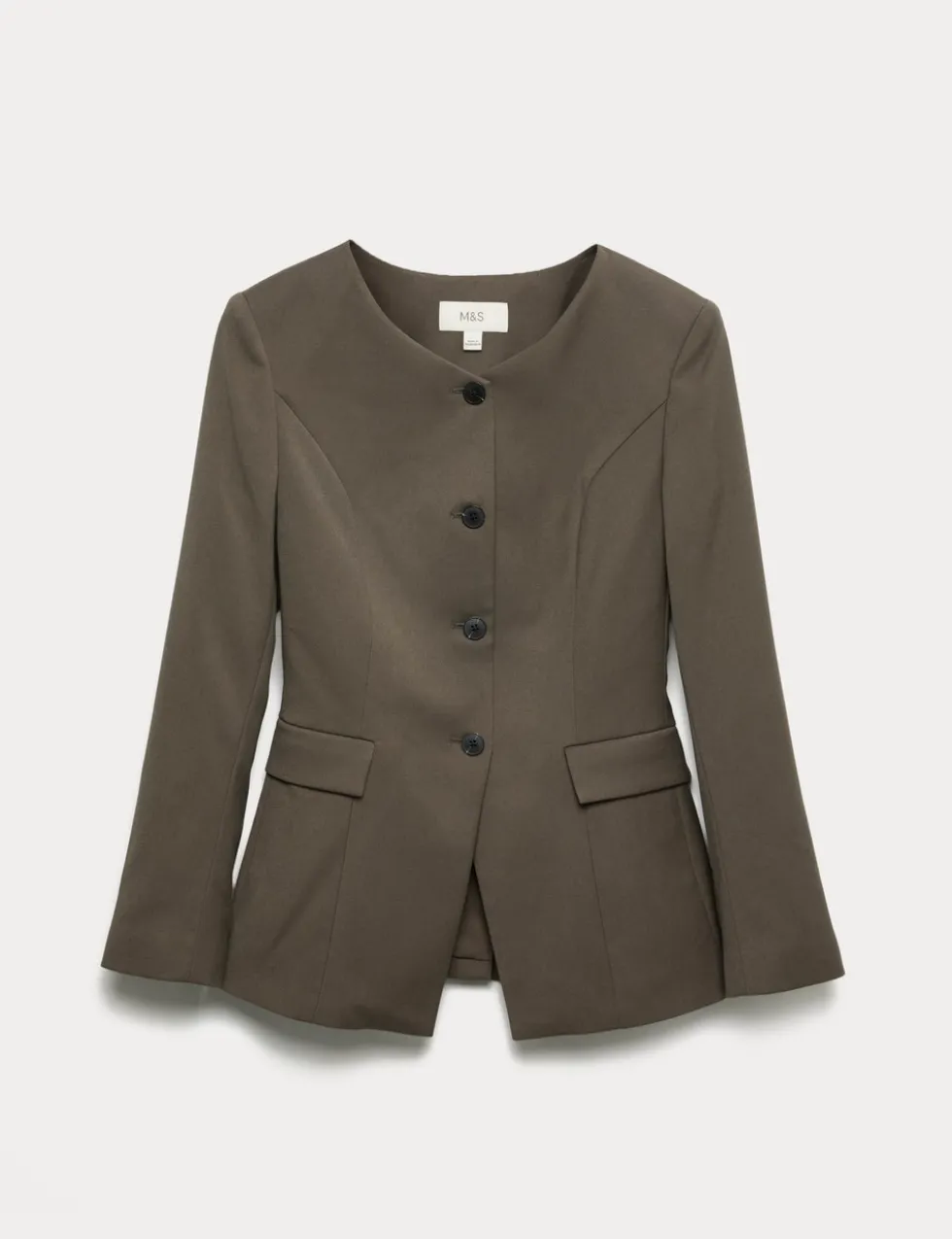Collarless Jacket