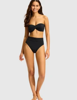 Collective Twist Front Bandeau Bikini Top