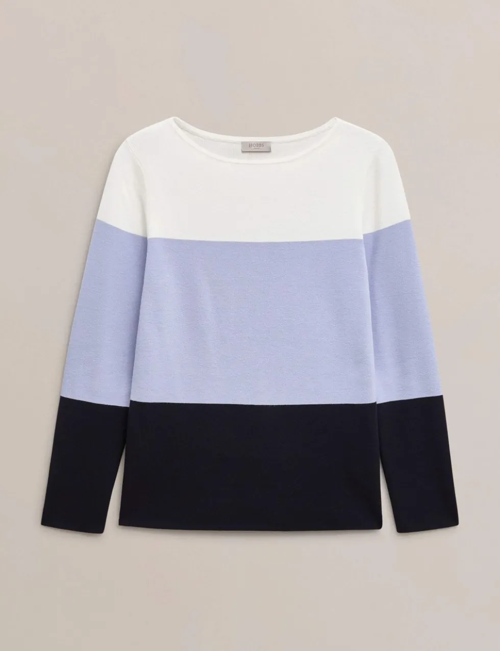 Colour Block Crew Neck Jumper