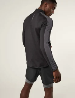 Colour Block Half Zip Top