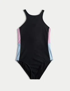 Colour Block Sports Swimsuit (6-16 Yrs)