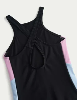 Colour Block Sports Swimsuit (6-16 Yrs)