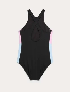 Colour Block Sports Swimsuit (6-16 Yrs)