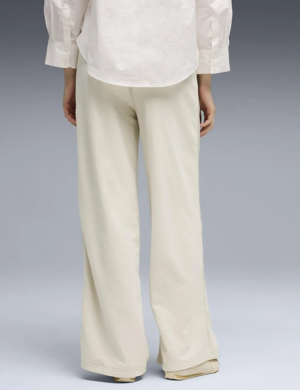 Comfort Cotton Blend Wide Leg Joggers