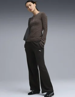 Comfort Cotton Blend Wide Leg Joggers