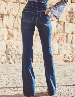 Contour Waist Kick Flare Jeans