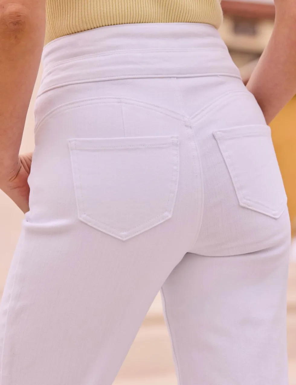Contour Waist Straight Leg Jeans