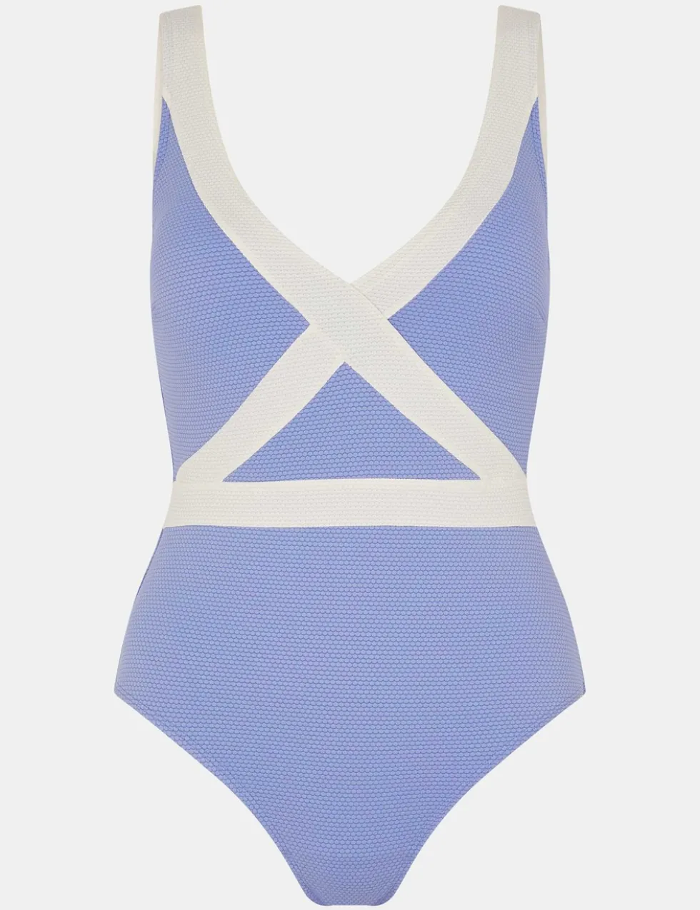Contrast Shaping V-Neck Swimsuit