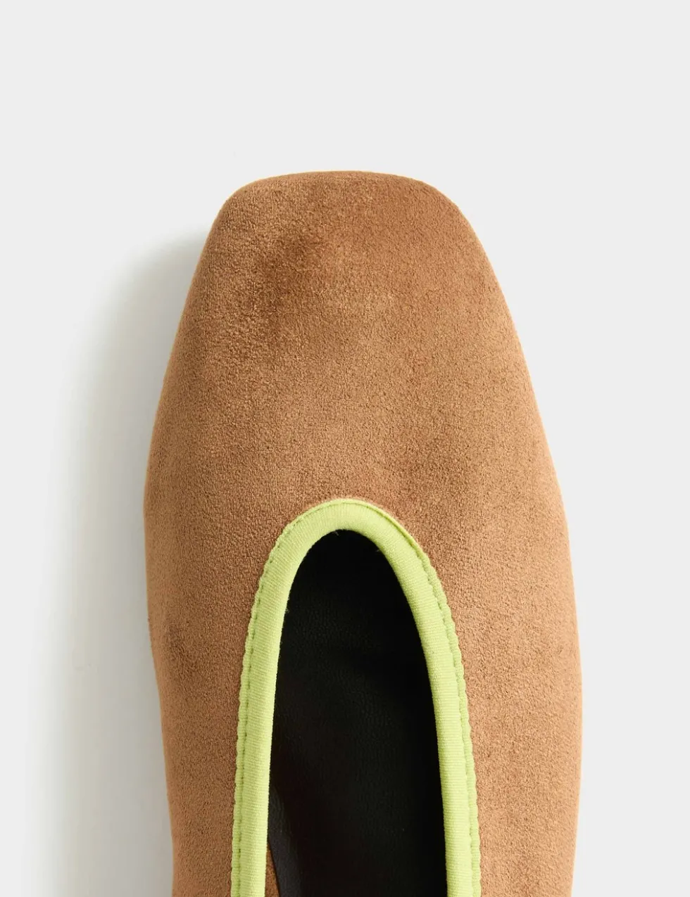 Contrast Trim Flat Ballet Pumps