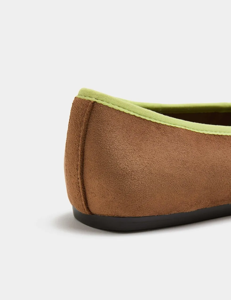 Contrast Trim Flat Ballet Pumps