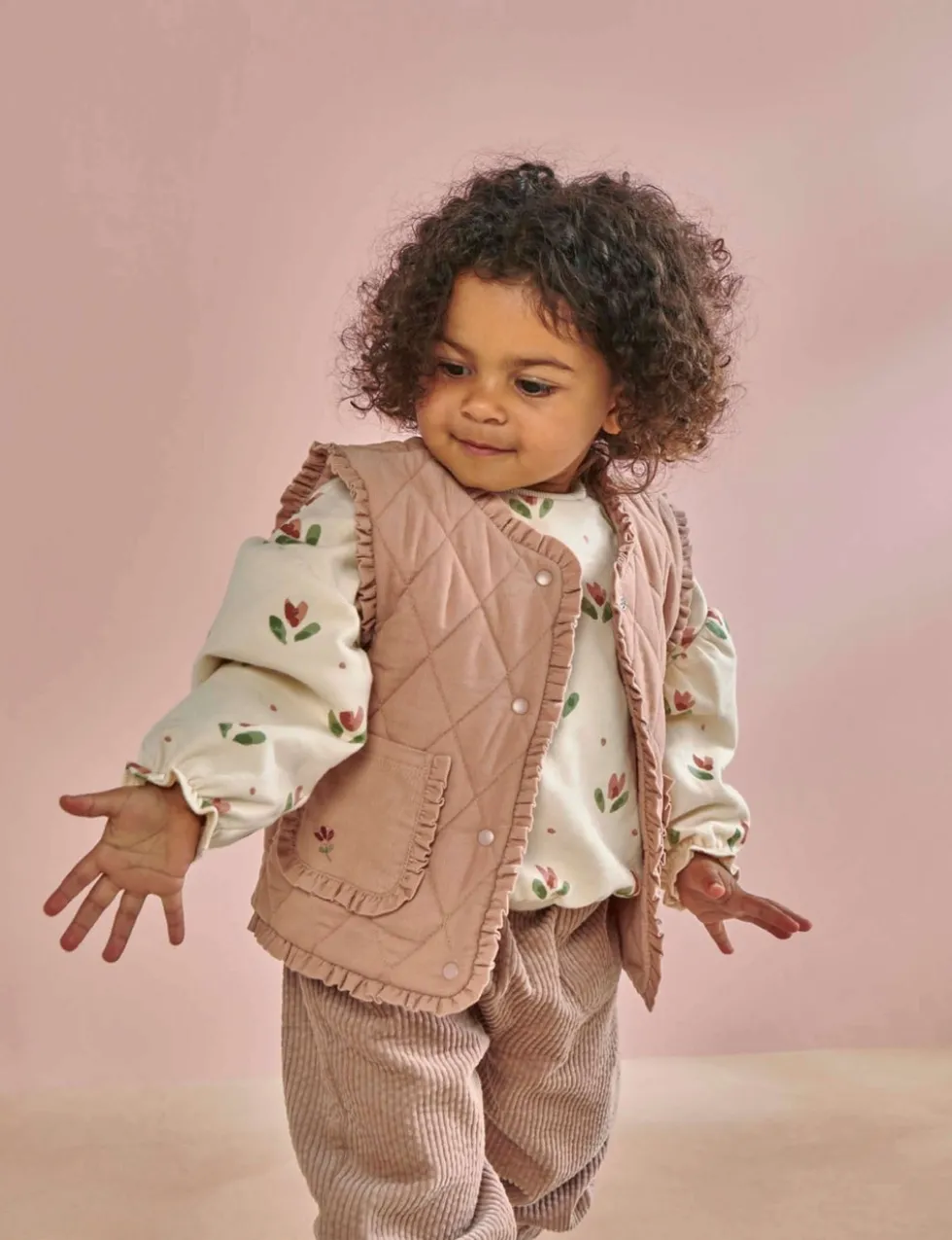 Cord Quilted Gilet (3 Mths-3 Yrs)